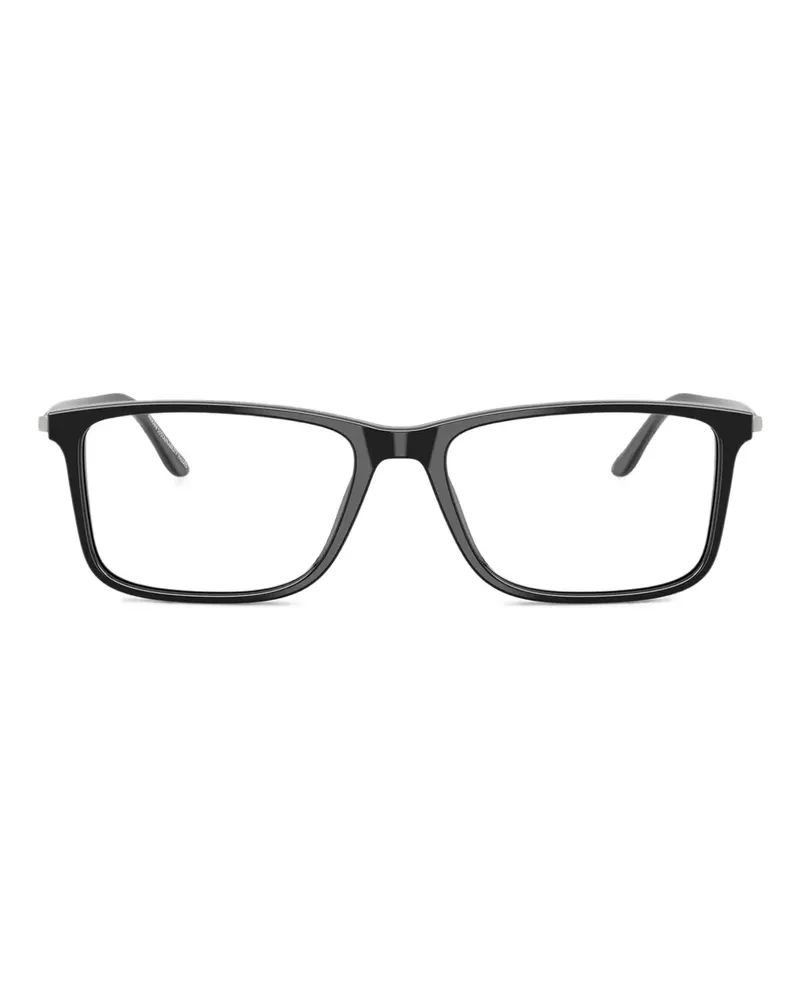 Giorgio Armani Brille mit eckigem Gestell - Schwarz Schwarz
