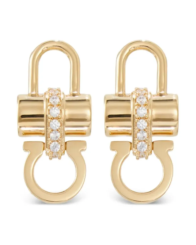 Ferragamo Ohrringe mit Kristallen - Gold Gold