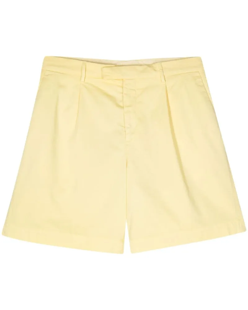 LARDINI Bermudas mit Faltendetail Gelb