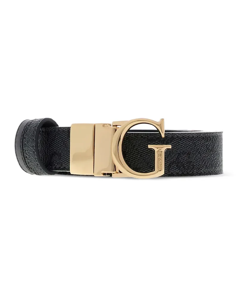 Guess Leona Gürtel mit Logo - Schwarz Schwarz