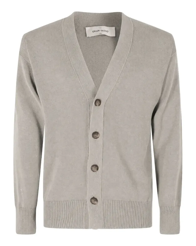 Gran Sasso fine-knit cardigan - Grau Grau