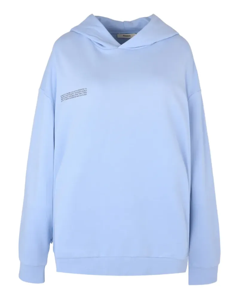 PANGAIA 365 logo-print hoodie - Blau Blau