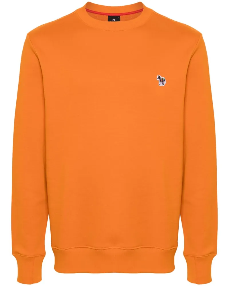 Paul Smith Sweatshirt mit Zebra-Patch Orange