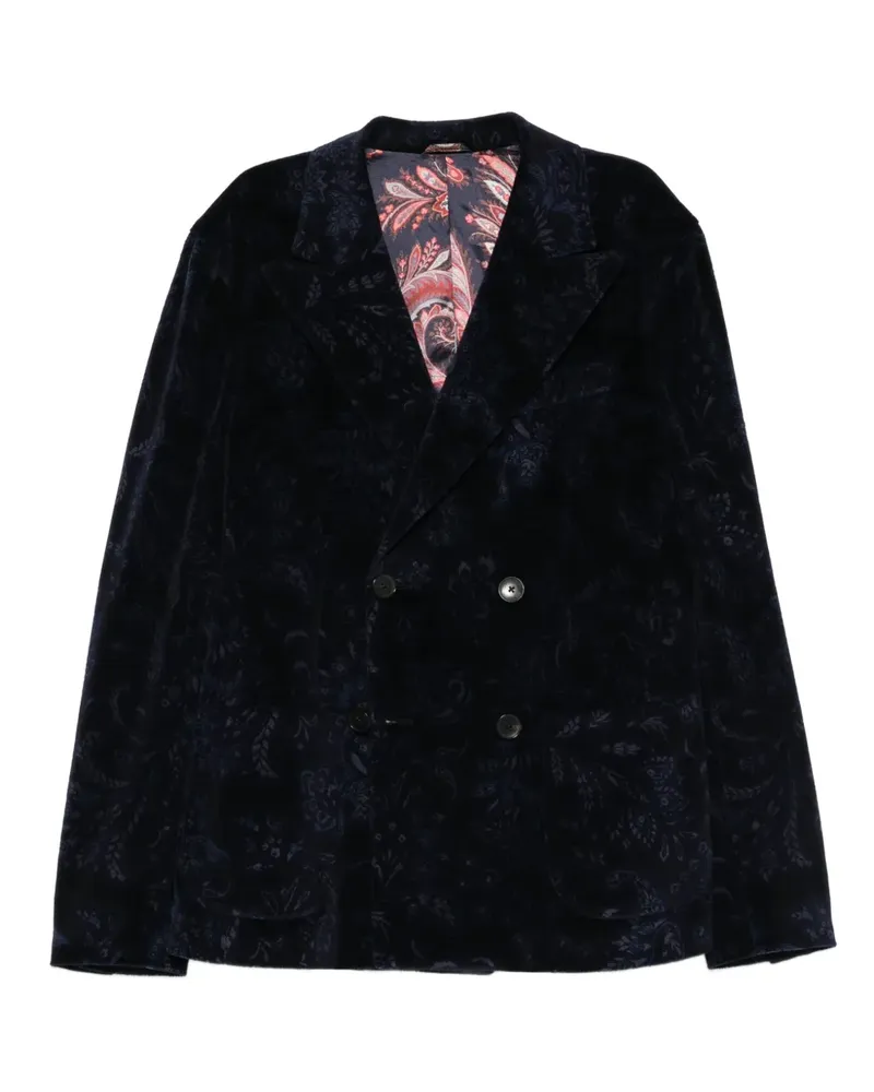 Etro double-breasted blazer - Blau Blau