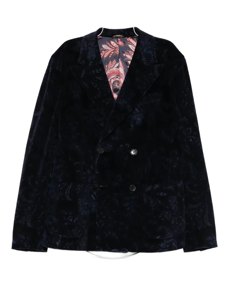 Etro double-breasted blazer - Blau Blau