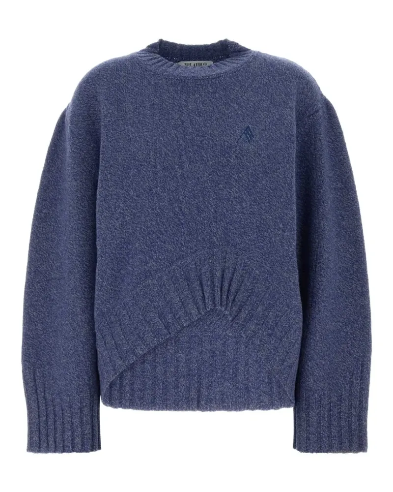 ATTICO Melierter Pullover mit Logo-Stickerei - Blau Blau