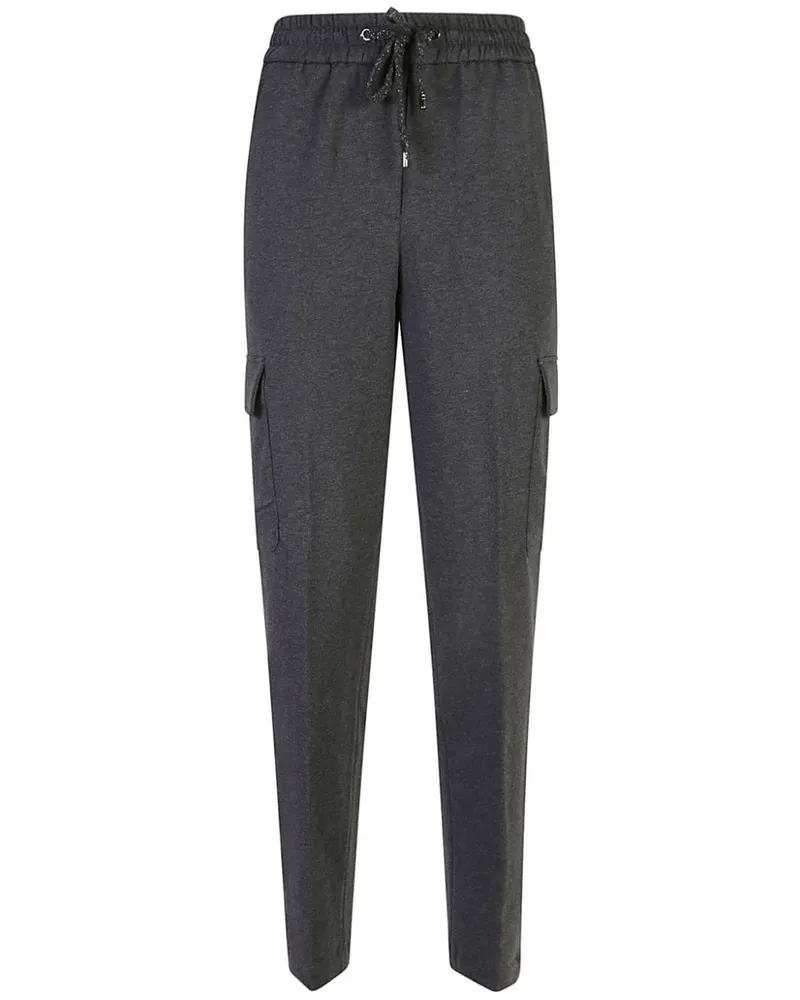 Peserico Hose mit Tapered-Bein - Grau Grau