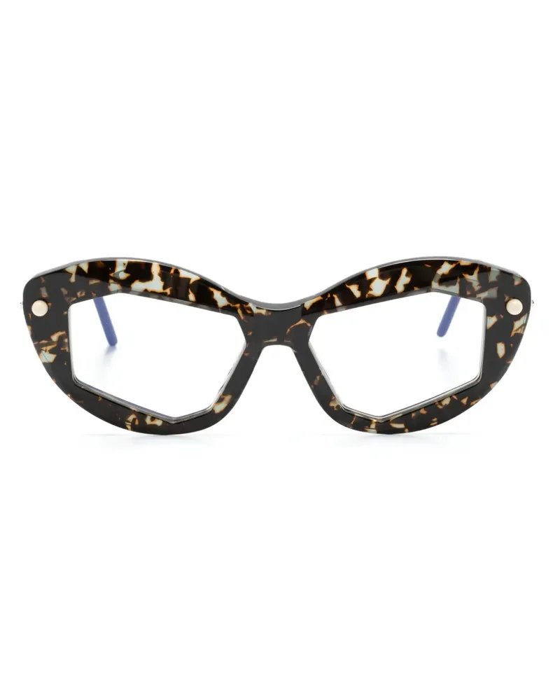KUBORAUM Maske P16 Cat-Eye-Brille - Schwarz Schwarz