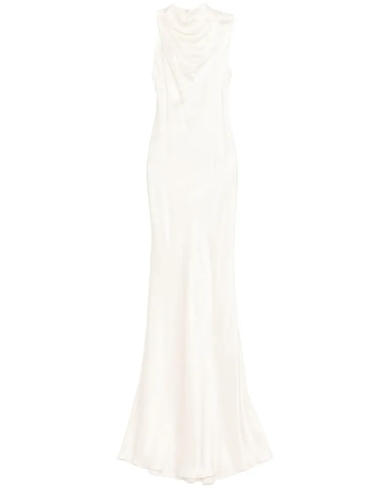 mason by michelle mason Gerüschtes Abendkleid - Weiß Weiß