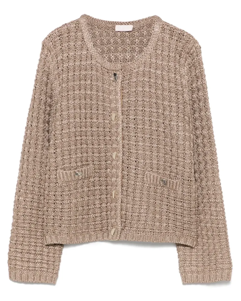 Liu Jo Jacke aus Bouclé - Gold Gold