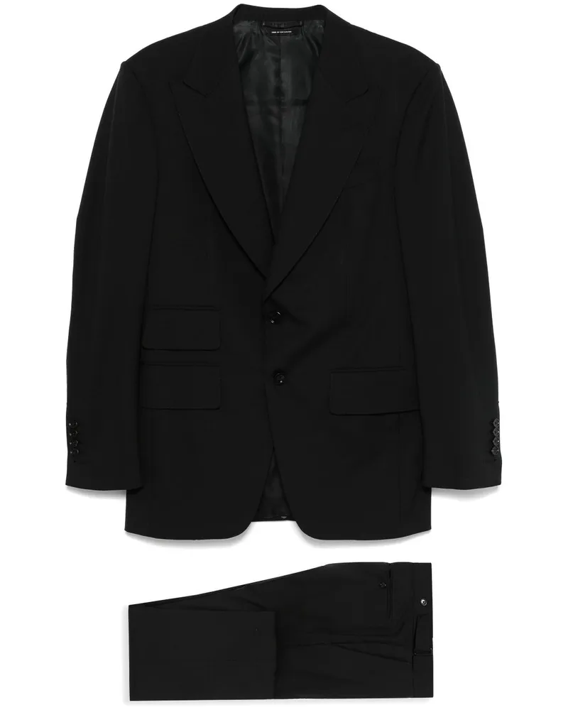 Tom Ford Einreihiger Anzug - Schwarz Schwarz