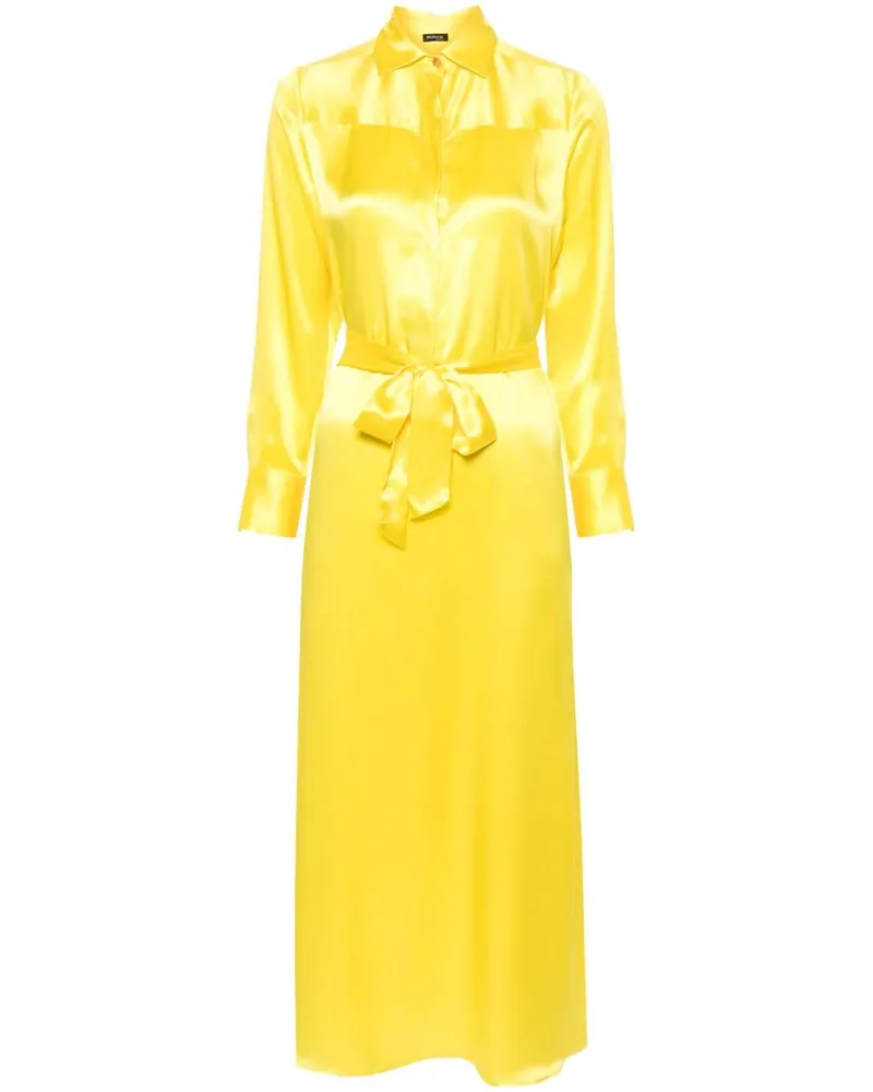 Kiton Hemdkleid mit klassischem Kragen - Gelb Gelb