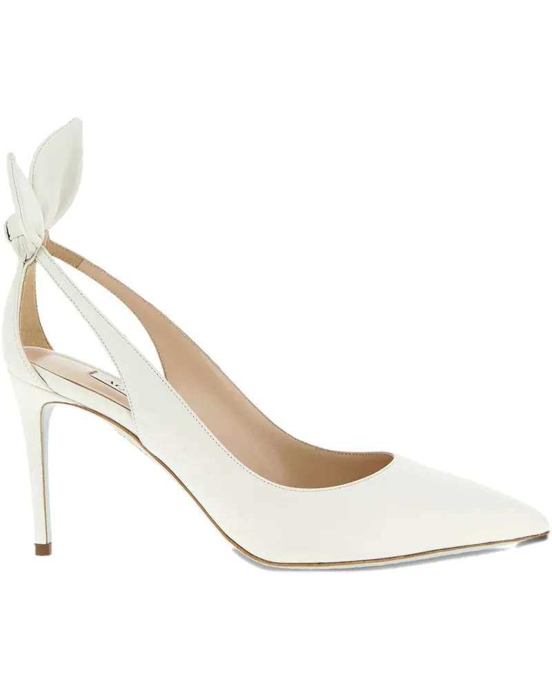 Aquazzura Pumps mit Schleife - Weiß Weiß