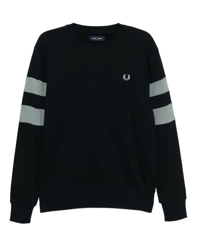 Fred Perry Sweatshirt mit Logo-Stickerei - Blau Blau