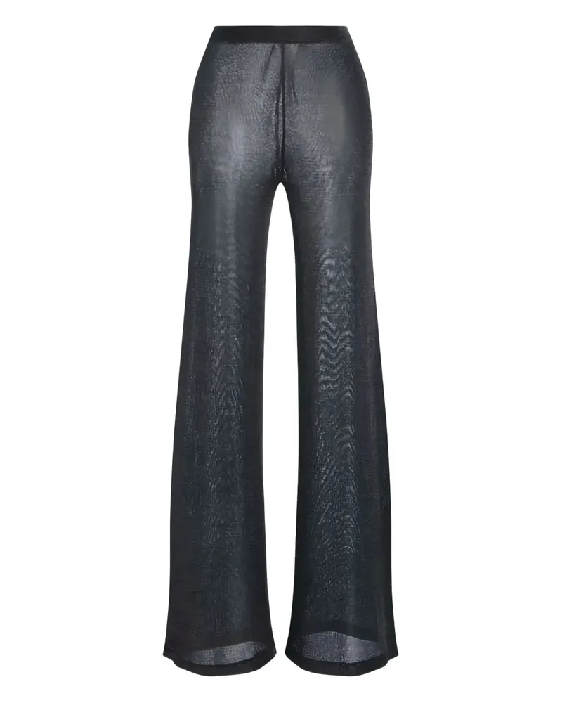 SER.O.YA Sheldon metallic knit trousers - Schwarz Schwarz