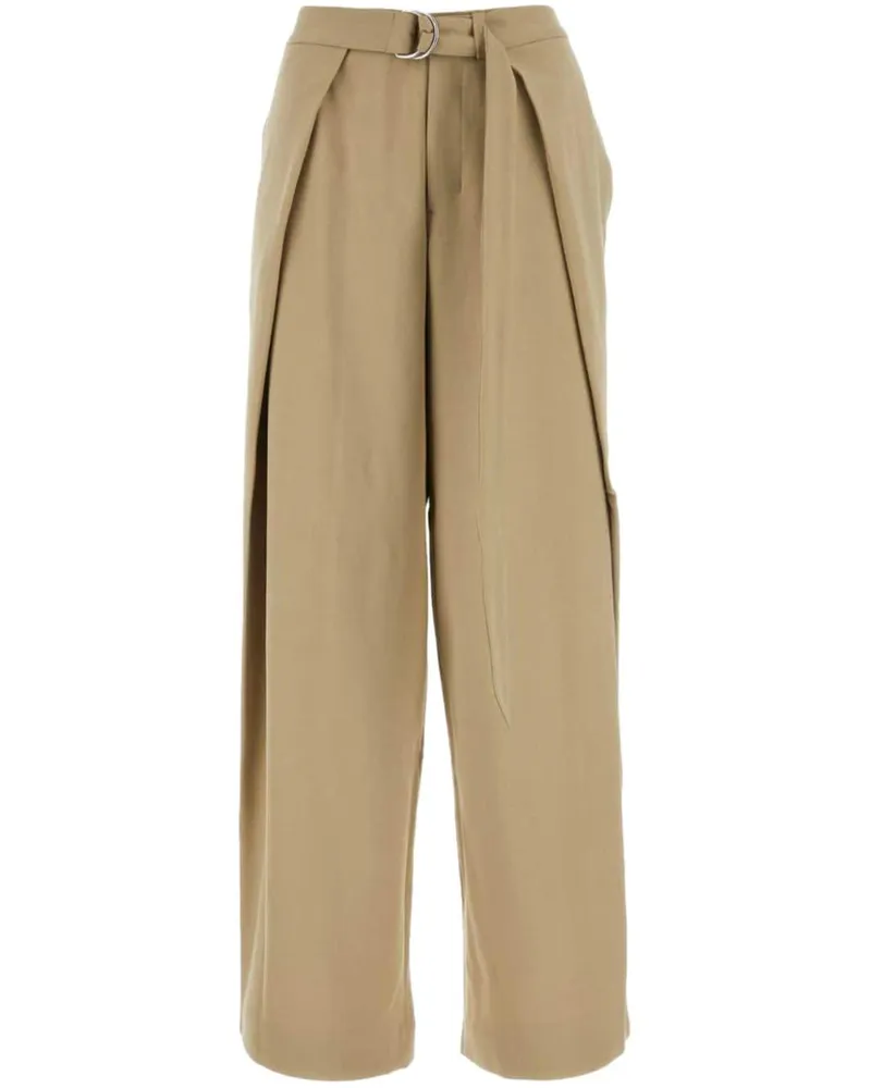AMI Paris Weite Hose im Layering-Look - Nude Nude