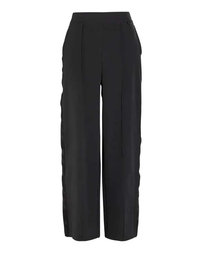 Nike side-stripe pleated trousers - Schwarz Schwarz