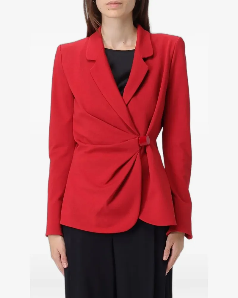 Emporio Armani Drapierte Jacke mit einem Knopf - Rot Rot
