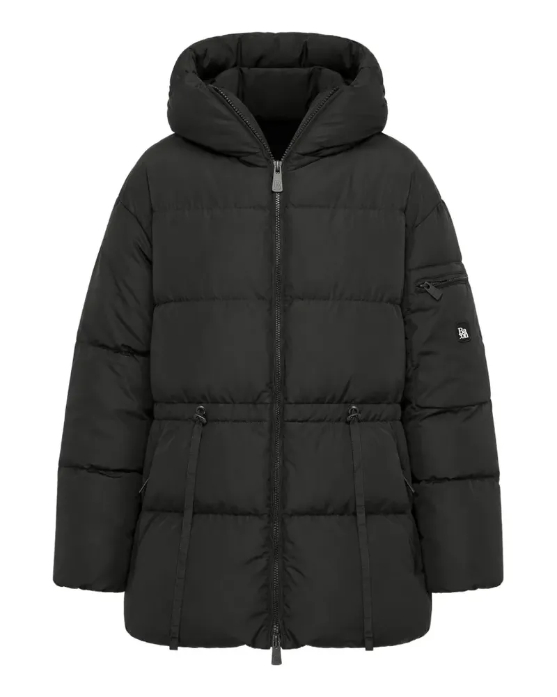 Bacon Cloud drawstring-waist down coat - Schwarz Schwarz