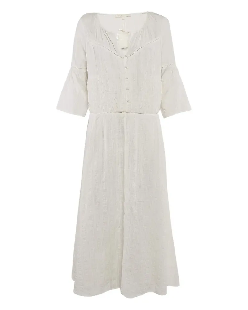 Maje Pre-owned Seersucker-Kleid - Weiß Weiß