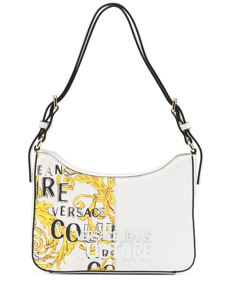 Versace Jeans Schultertasche mit Barocco-Print - Weiß Weiß