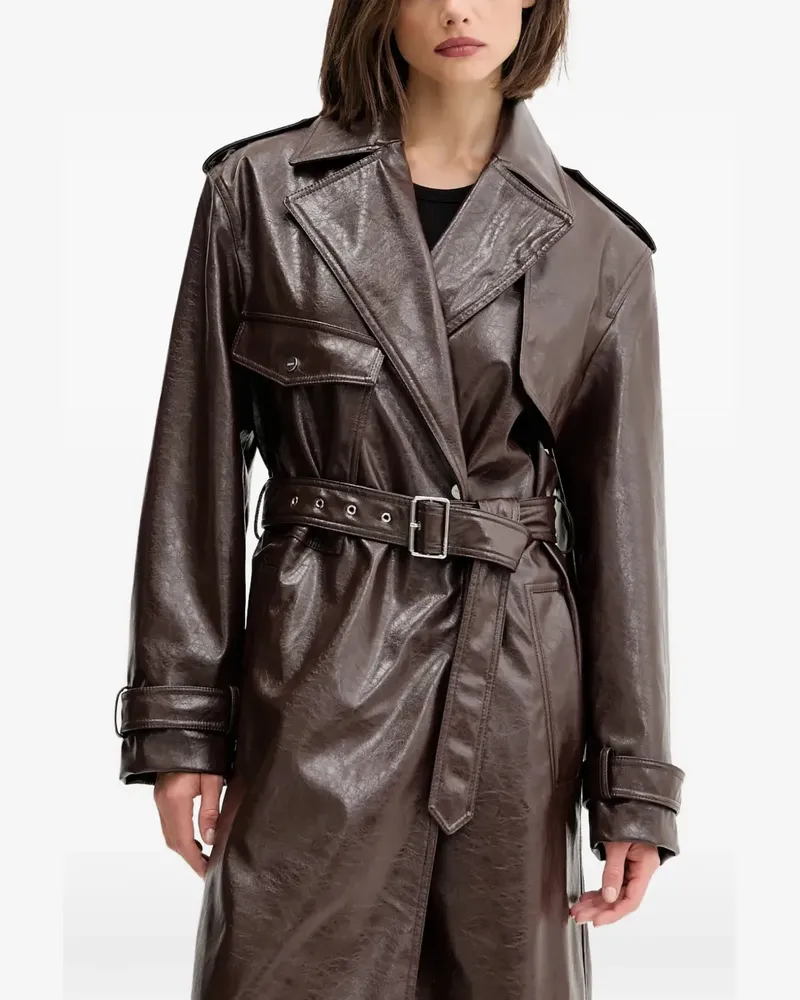 HUGO BOSS Trenchcoat mit Gürtel - Braun Braun