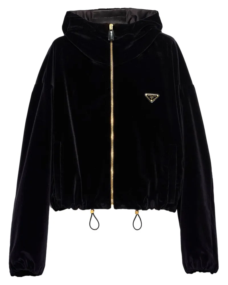 Prada Jacke aus Samt - Schwarz Schwarz