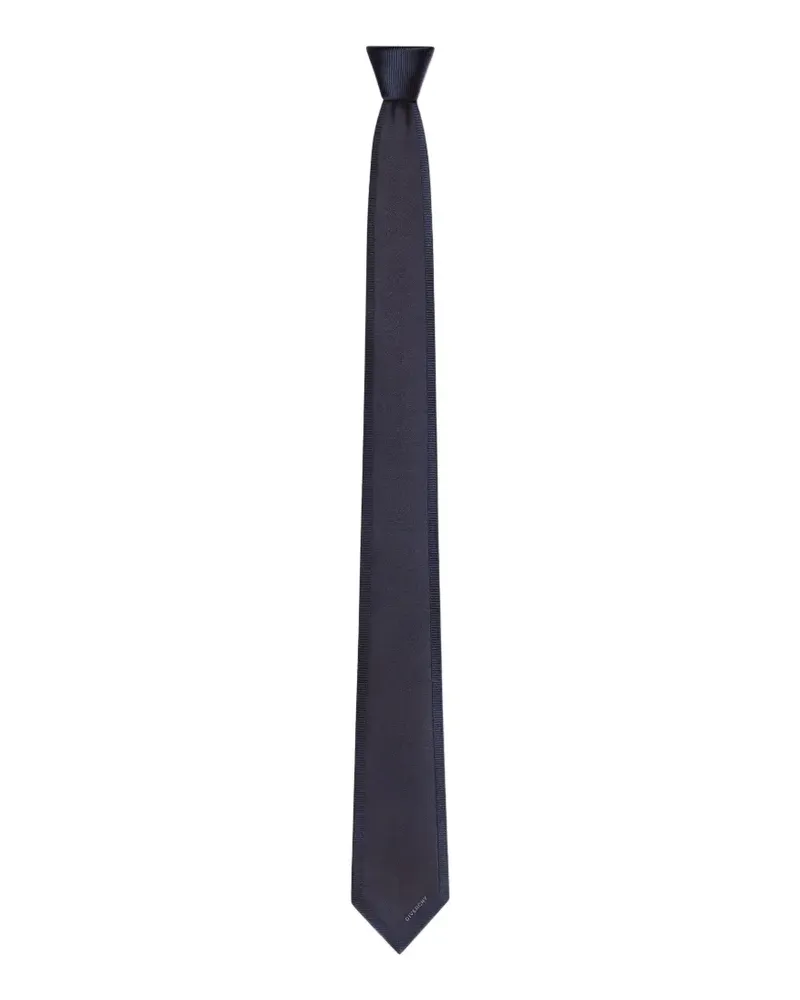 Givenchy Krawatte aus Seide mit Jacquard-Detail - Blau Blau