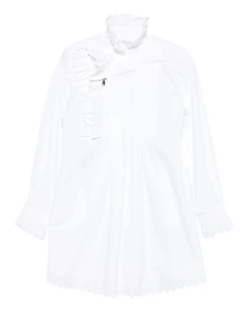 COPERNI Gerüschtes Kleid mit Falten - Weiß Weiß