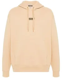 Moschino Hoodie mit Logo-Stickerei Nude