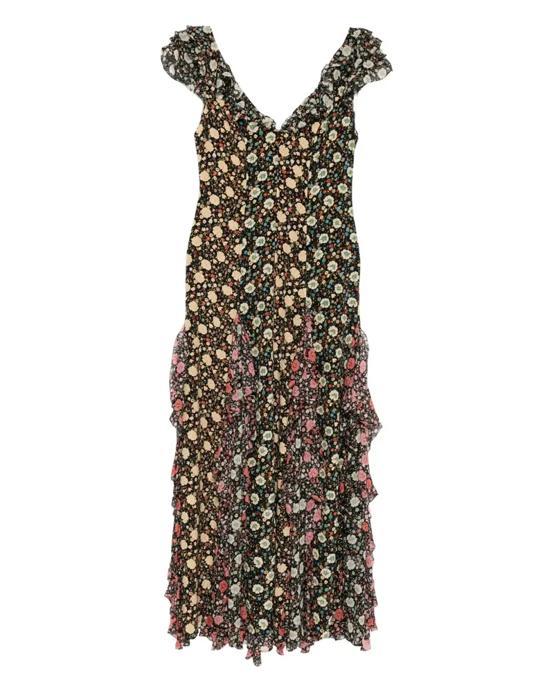 RIXO Ambika Kleid - Schwarz Schwarz