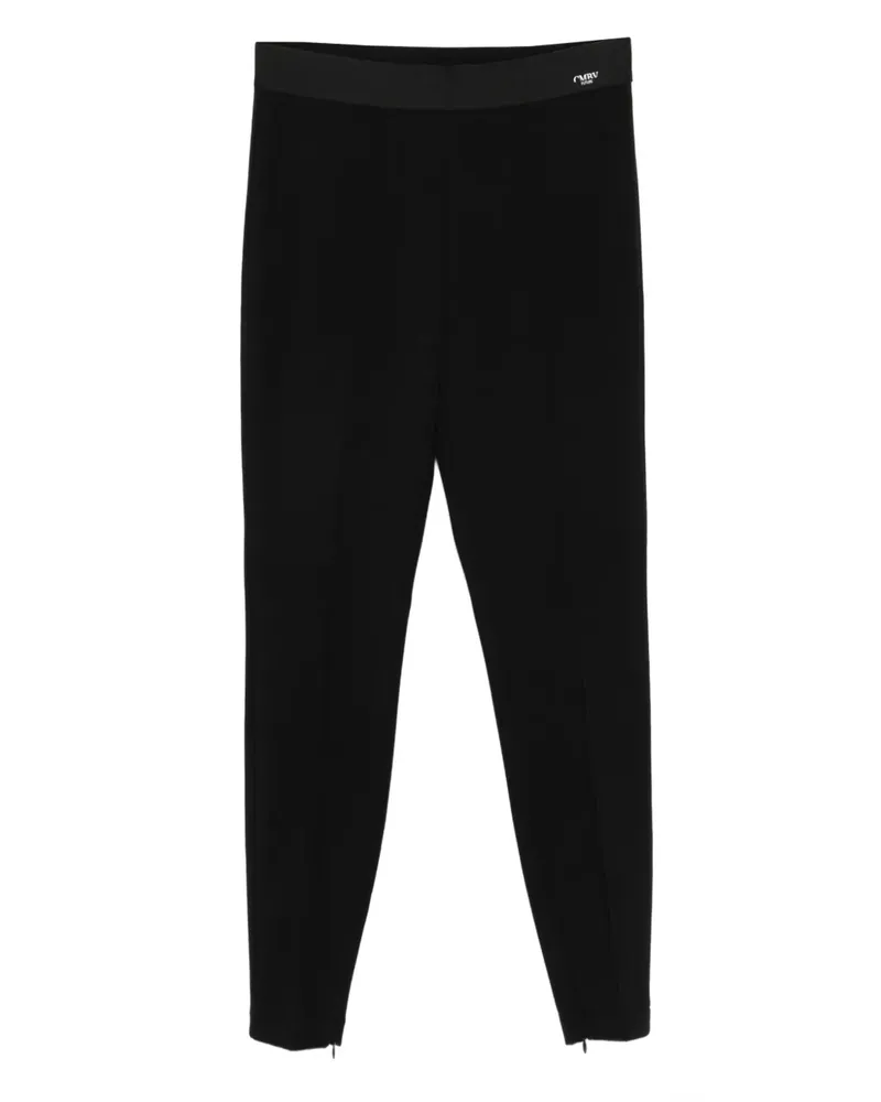 Cambio Leggings mit Reißverschlussdetail - Schwarz Schwarz