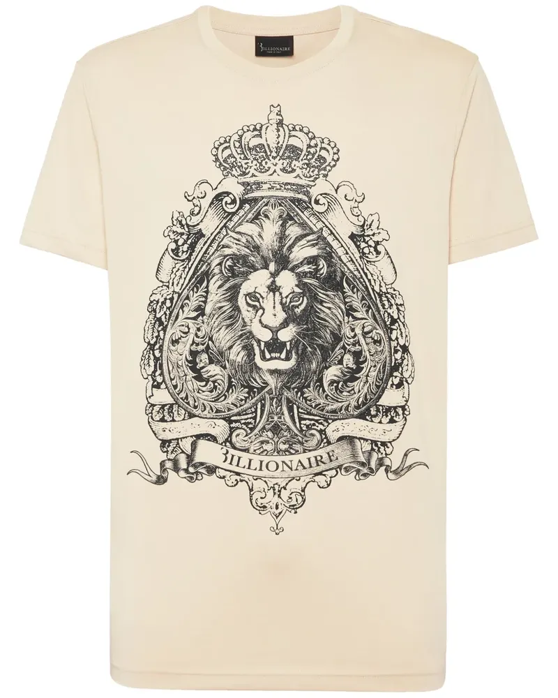 Billionaire T-Shirt mit rundem Ausschnitt - Nude Nude