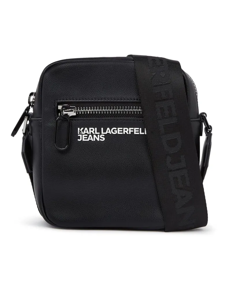 Karl Lagerfeld Umhängetasche mit Logo - Schwarz Schwarz