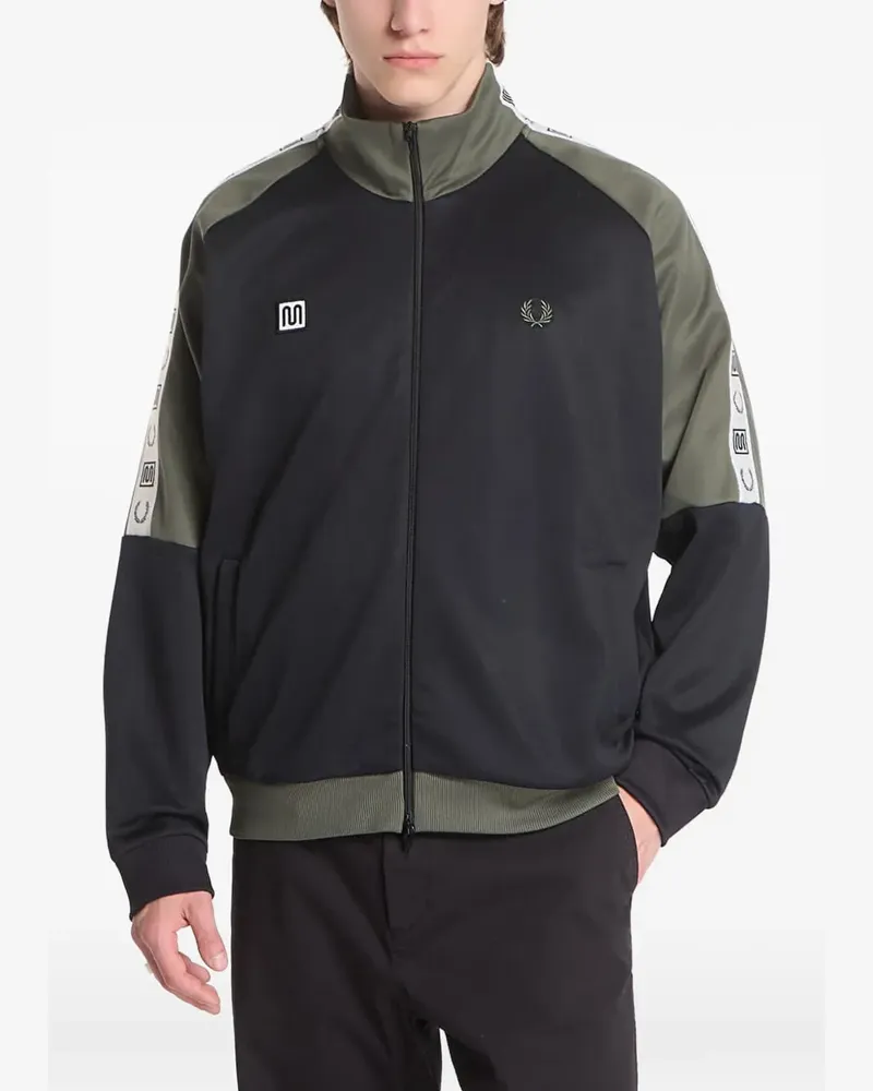 Fred Perry Jacke mit Logo-Streifen - Schwarz Schwarz