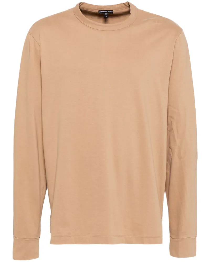 James Perse Heavy Luxe Langarmshirt - Braun Braun