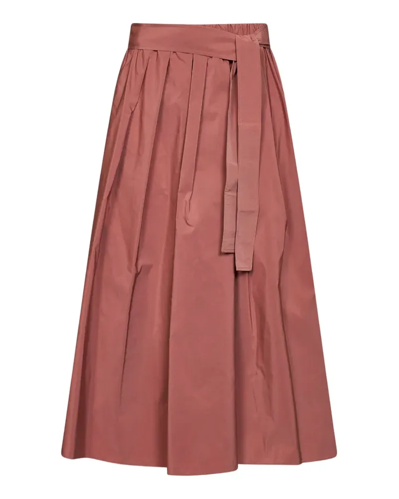 Max Mara pleated belted midi skirt - Rosa Rosa