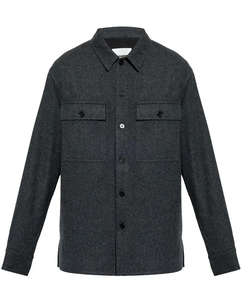 Jil Sander Klassisches Hemd - Grau Grau