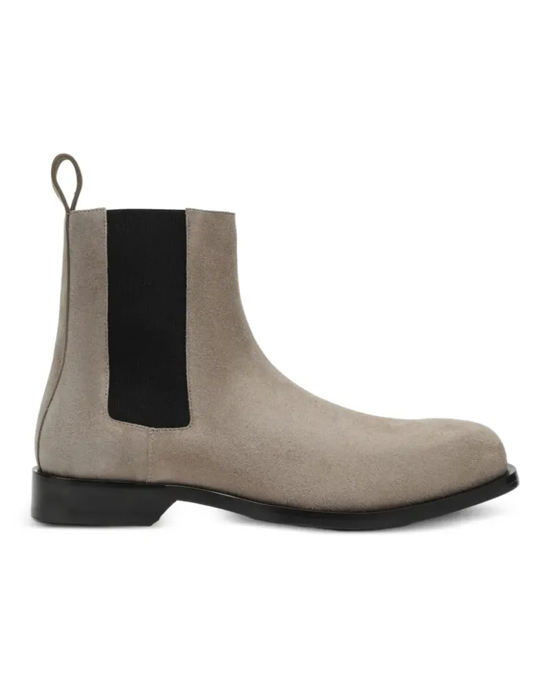 Loewe Bobine Chelsea-Boots aus Kalbswildleder - Nude Nude