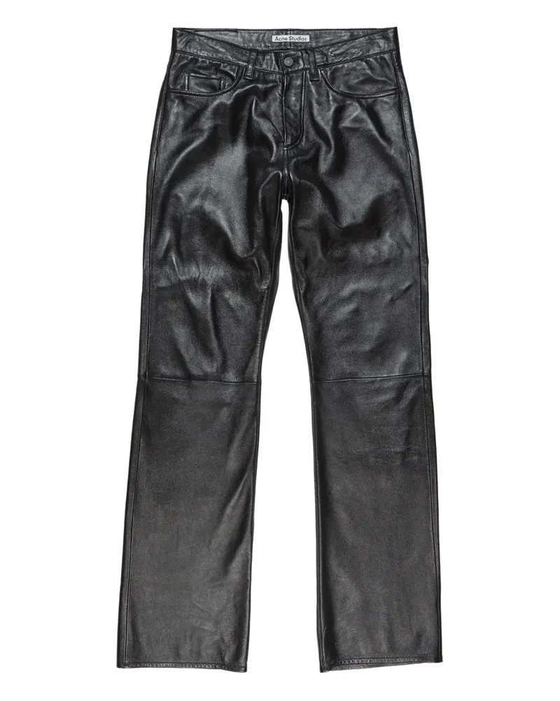 Acne Studios Hose aus Lammleder - Schwarz Schwarz