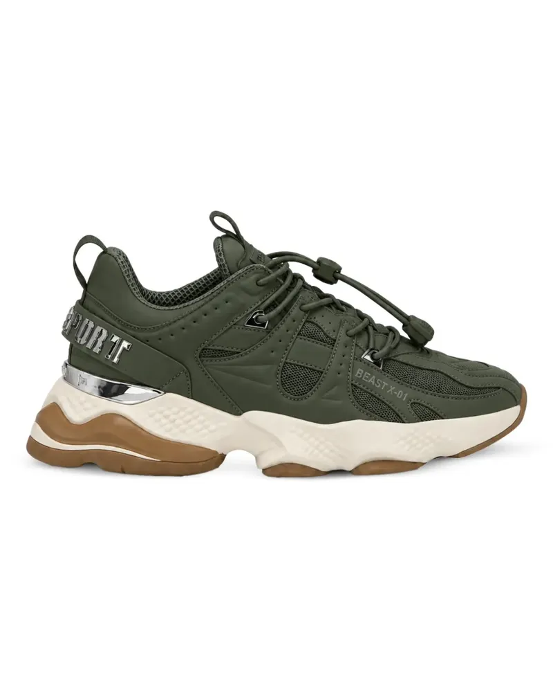 Philipp Plein Runner Beast X-01 Sneakers - Grün Grün