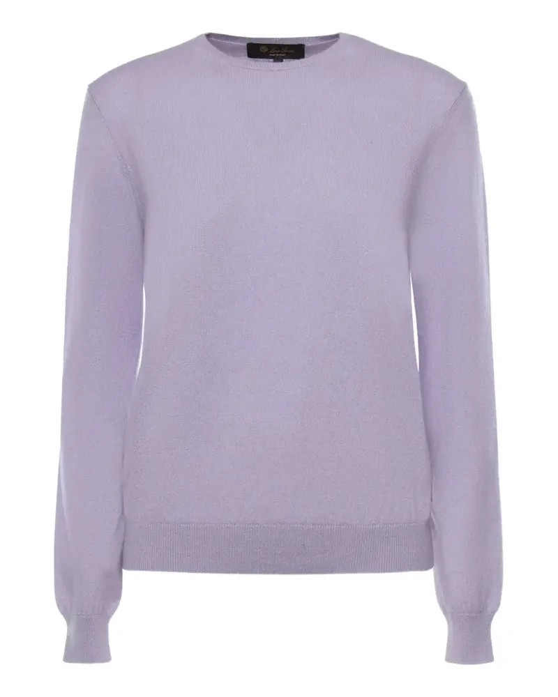 Loro Piana Pullover mit Rundhalsausschnitt - Violett Violett