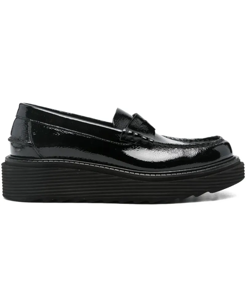 Pedro Garcia Sloan Loafer mit Plateau 40mm - Schwarz Schwarz
