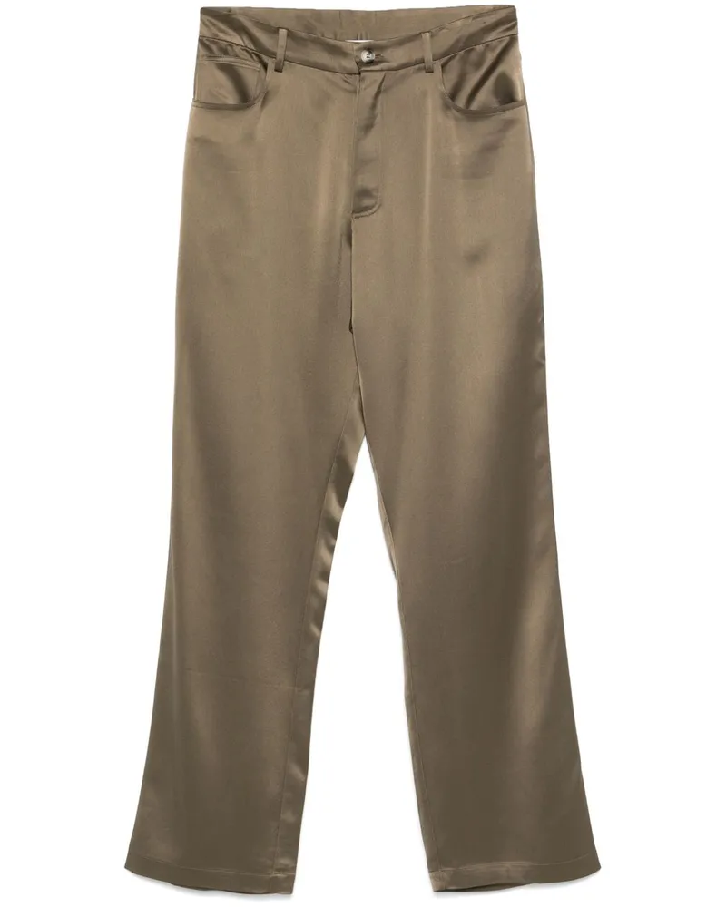 Nanushka Hose aus Satin - Braun Braun