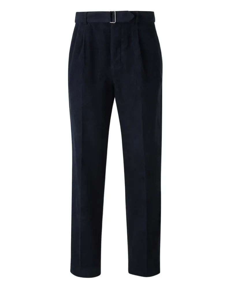 Officine Generale Cordhose mit Faltendetail - Blau Blau