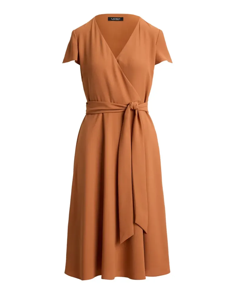 Ralph Lauren Surplice-Midikleid mit Gürtel - Orange Orange