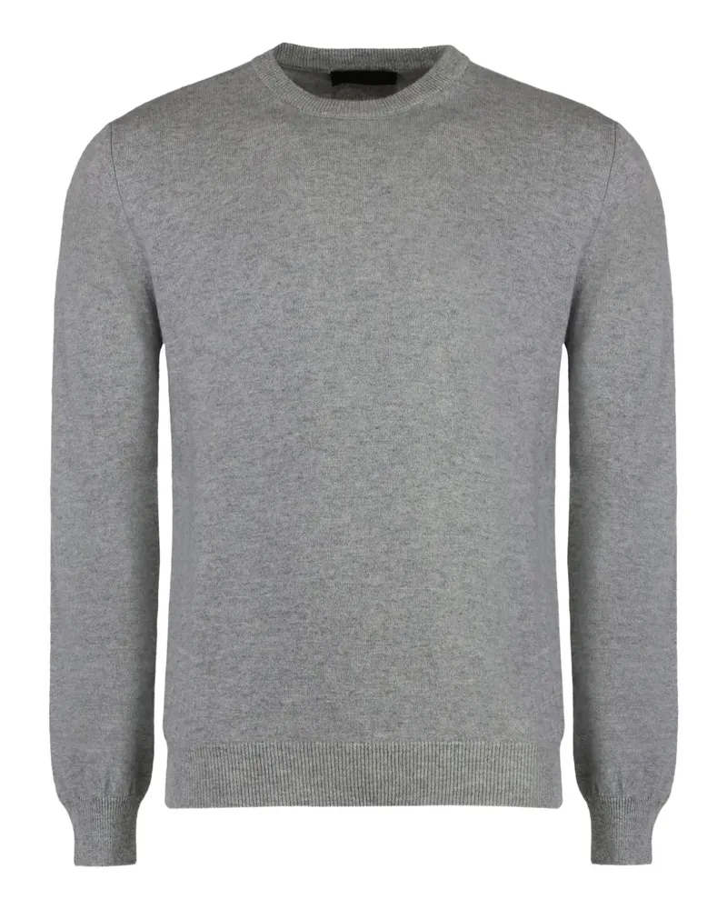MOORER Orvieto Kaschmirpullover mit rundem Ausschnitt - Grau Grau