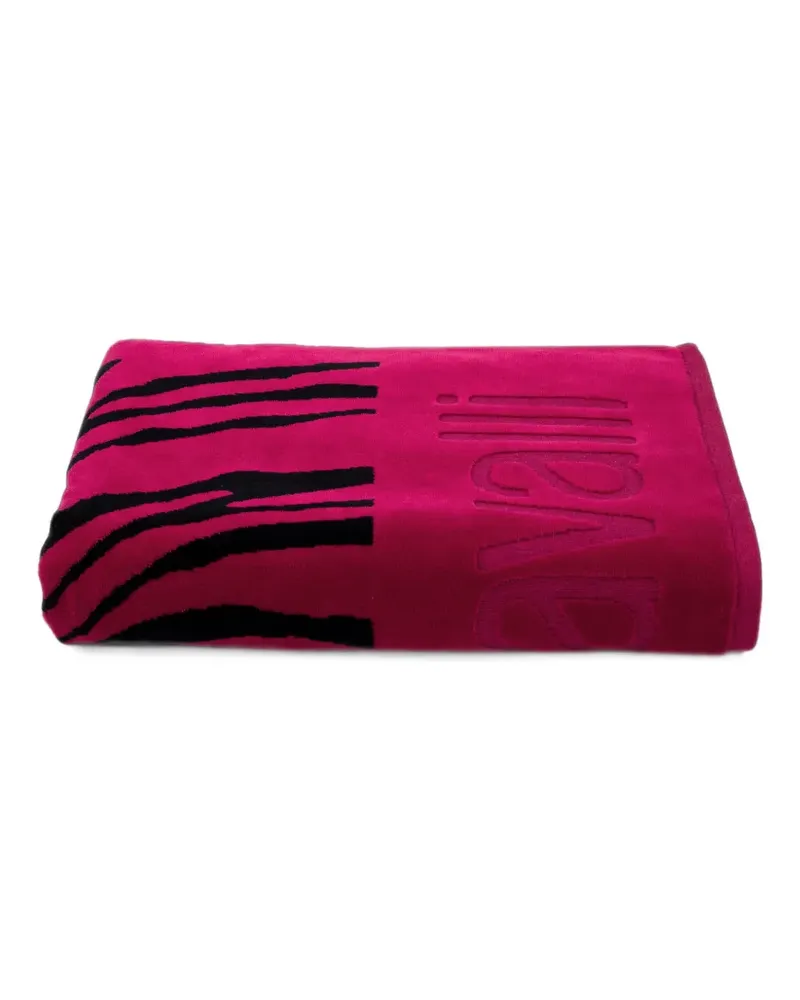 Roberto Cavalli Home Strandtuch mit Zebra-Print - Rosa Rosa