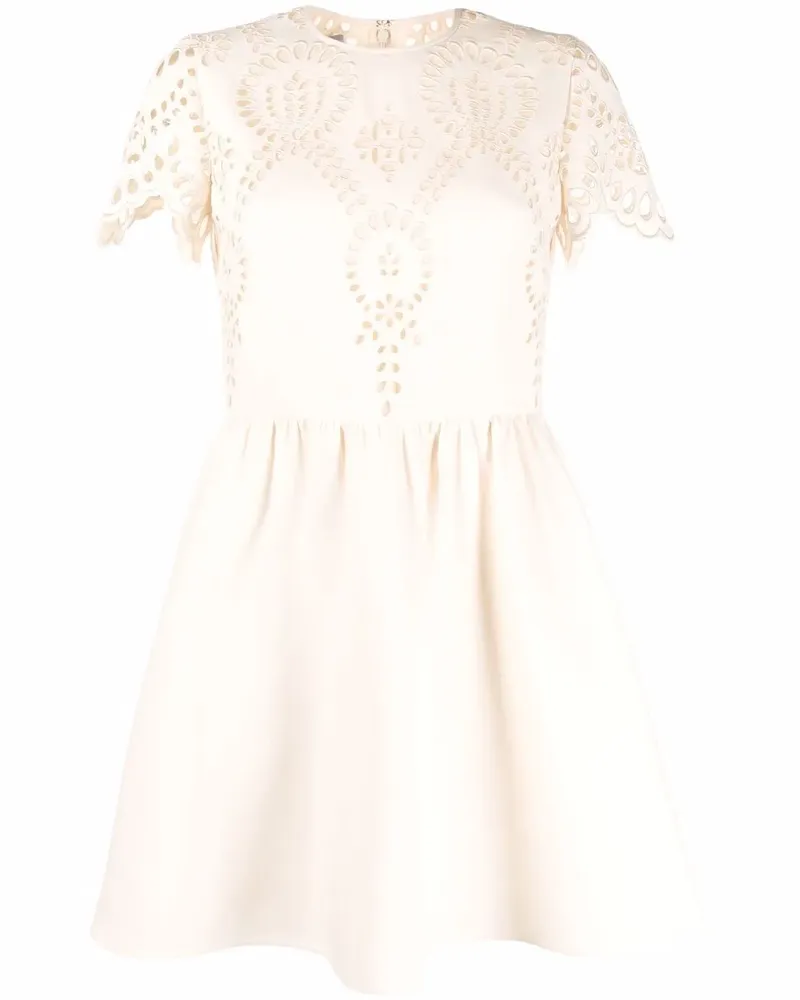 Valentino Garavani Kleid mit Lochstickerei - Nude Nude