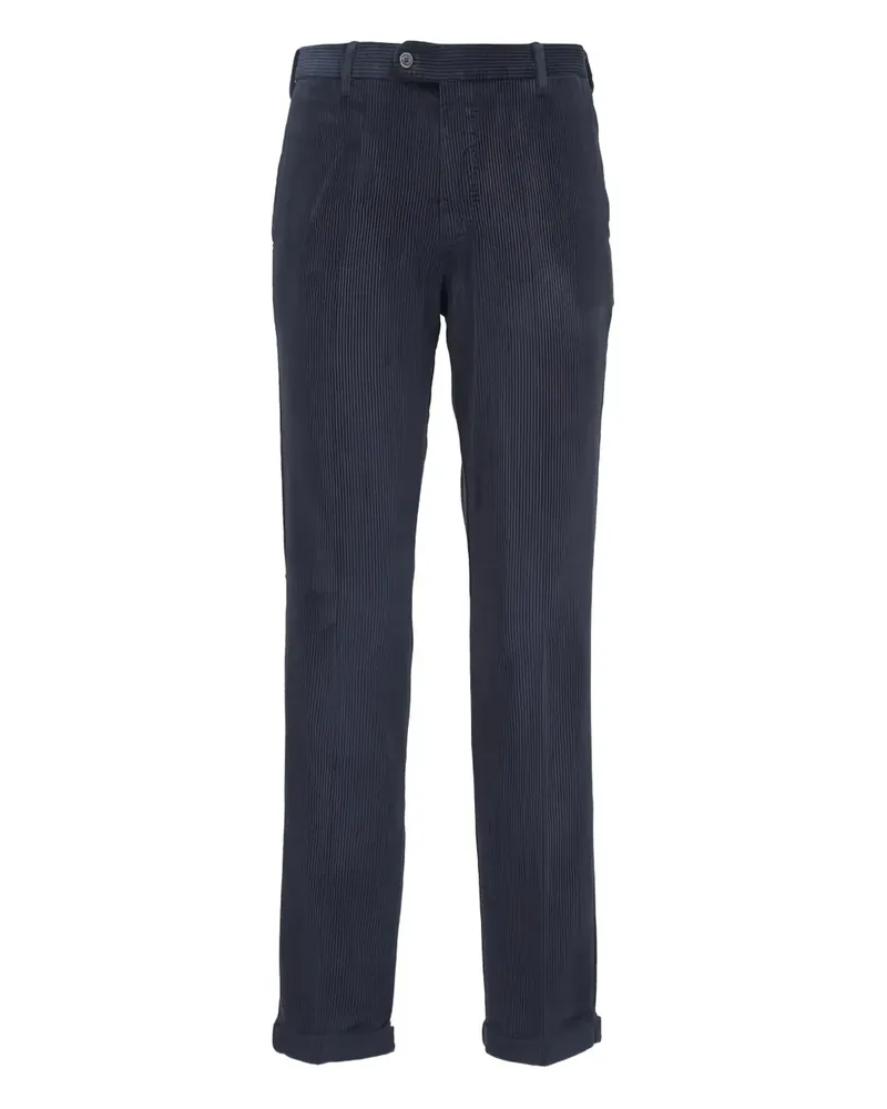 Fedeli Cordhose mit Falten - Blau Blau